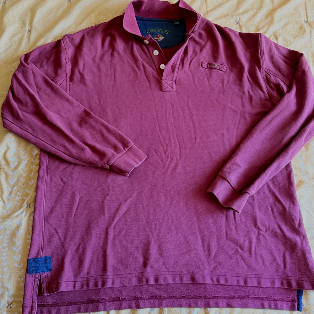 Orvis Fly Fishing L/S Polo